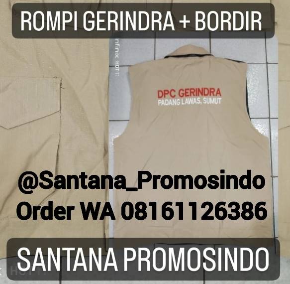 Jual Baju Kaos Jaket Seragam Partai Gerindra