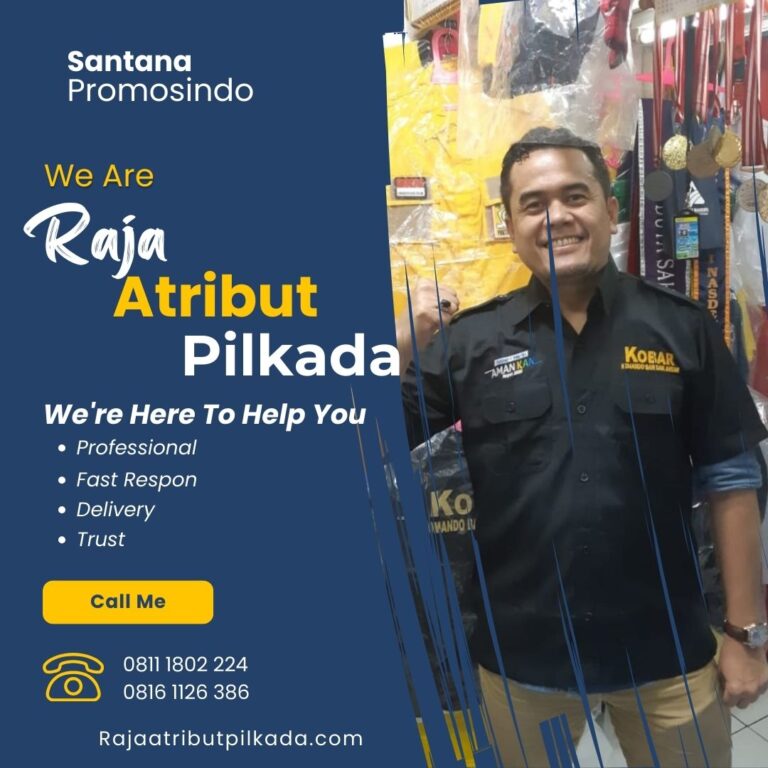 raja atriubut pilkada pusat baju partai, atribut seragam kantor