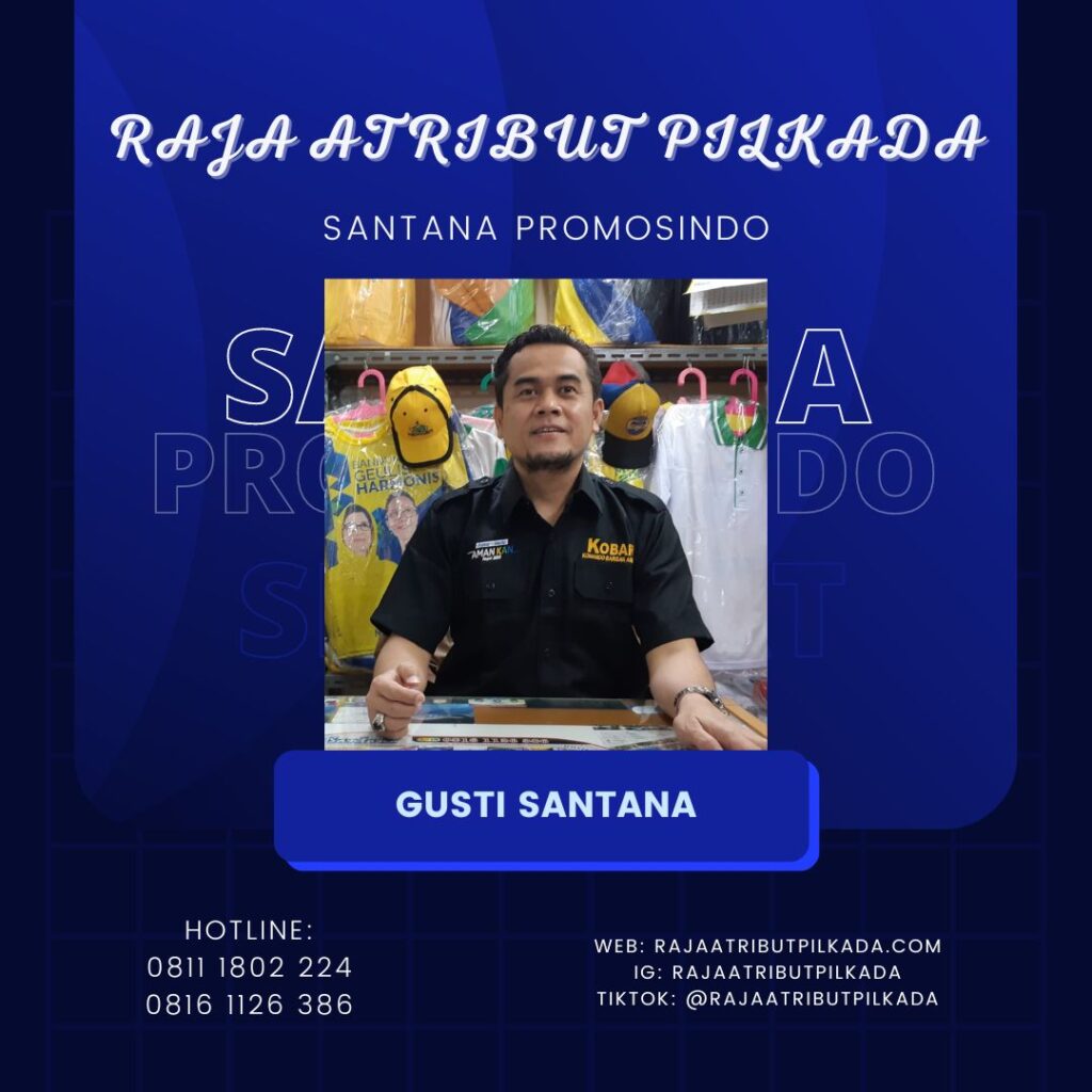 Tempat Pemesanan Gantungan Kunci Karet di Raja Atribut Pilkada Santana Promosindo