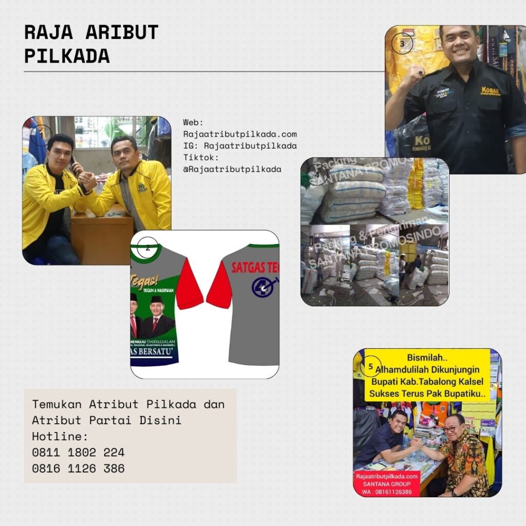 Tempat Pemesanan Kaos Murah Hanya di Raja Atribut Pilkada